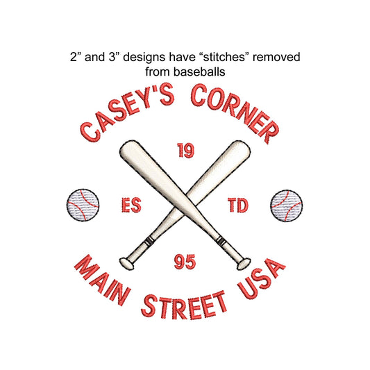 Casey's Corner Main Street USA Magic Kingdom Machine Embroidery.