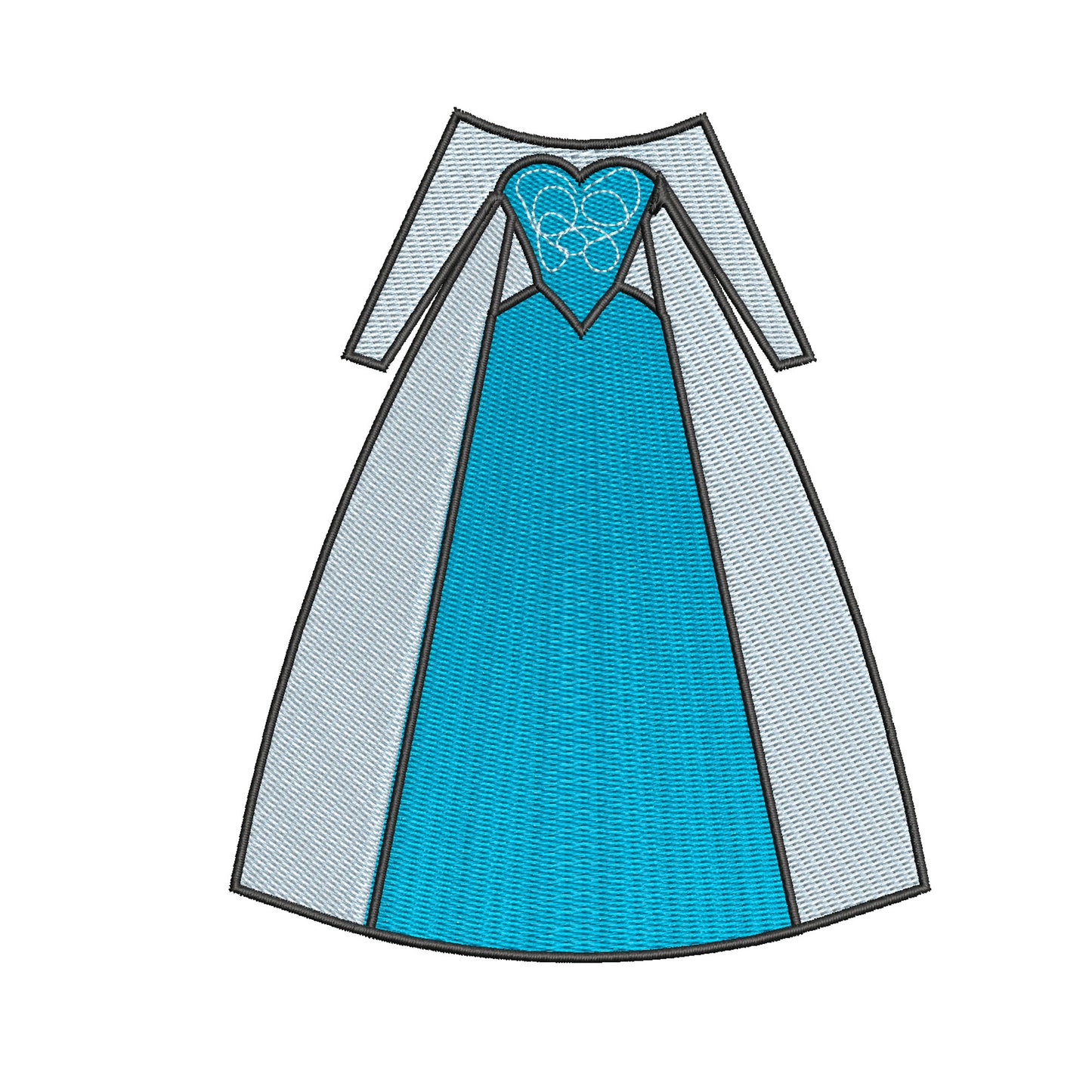 BUNDLE - Disney Princess Dress Machine Embroidery Design. BONUS - Hat design included.